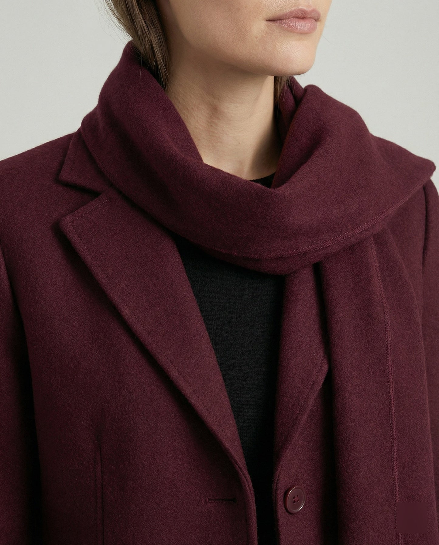Damen Blazer Elegante Jacke Mit Schal