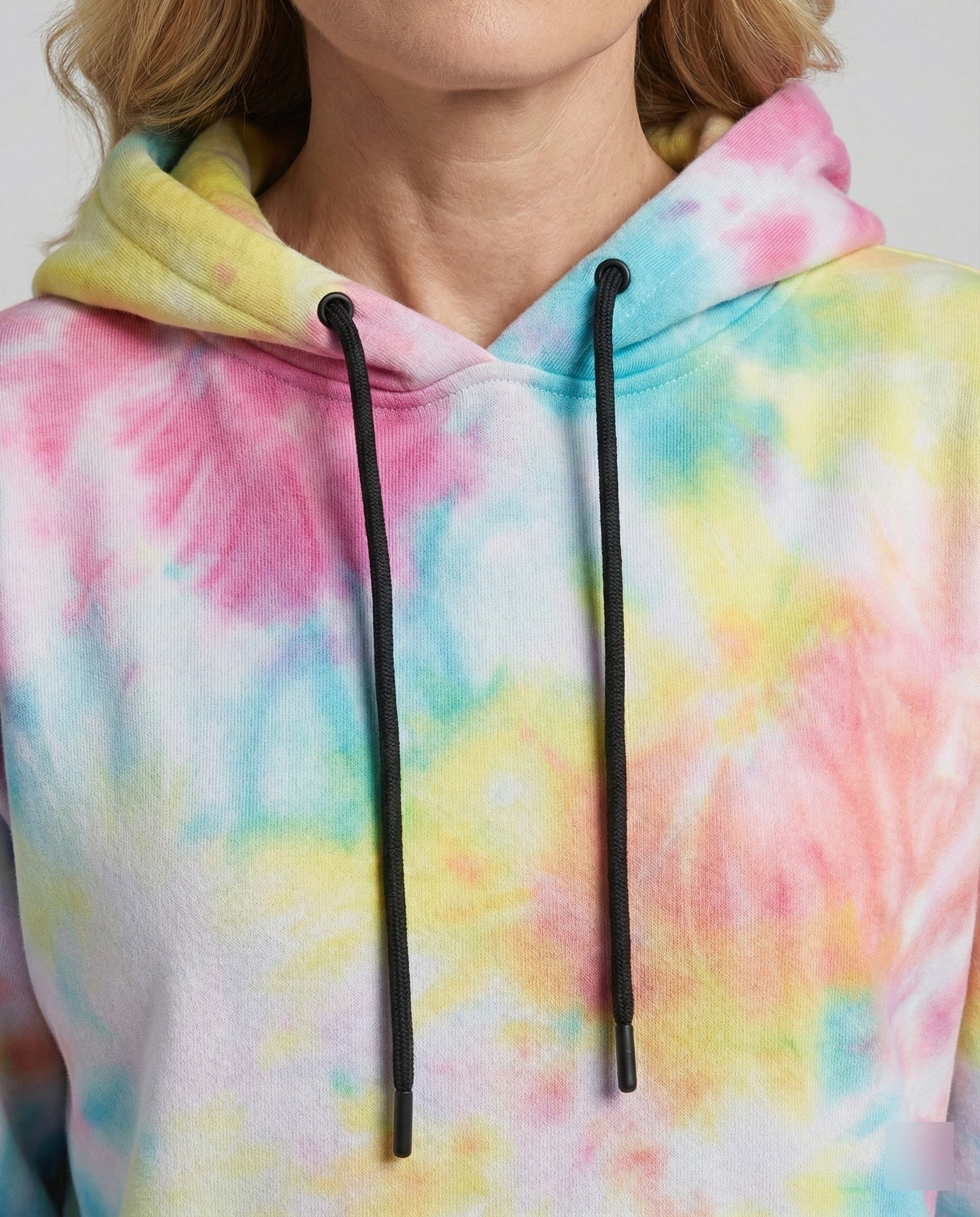 Damen Hoodie Farbenfroh Batik Design