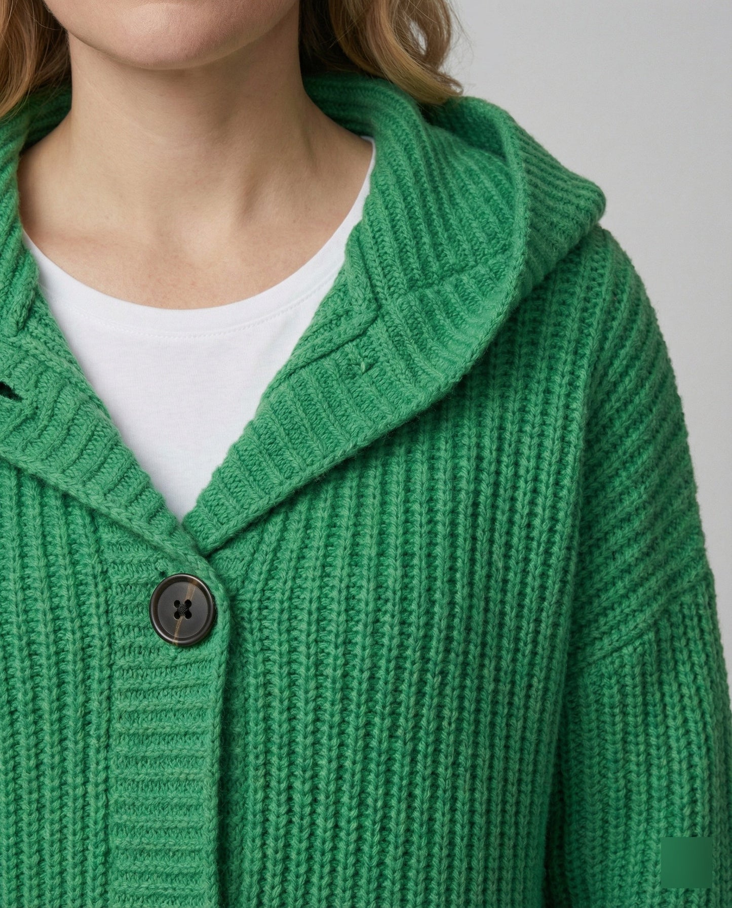 Damen Wolle Weste mit Kapuze Modern