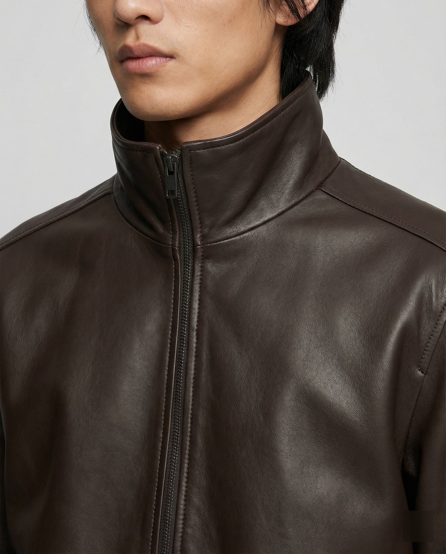 Damen Lederjacke Bikerstil PU-Leder