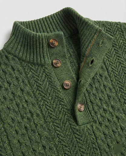 Herren Strickanzug Langarm Stehkragen Modern