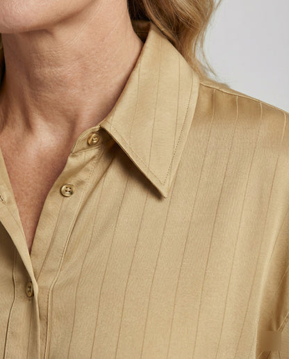 Damen Bluse Streifenmuster Elegantes Oberteil