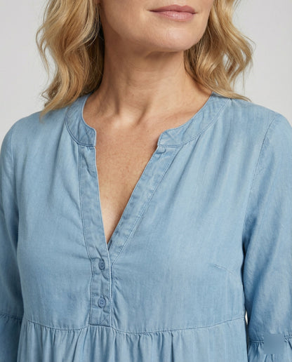 Damen Sommerkleid Leichter Schwungrock