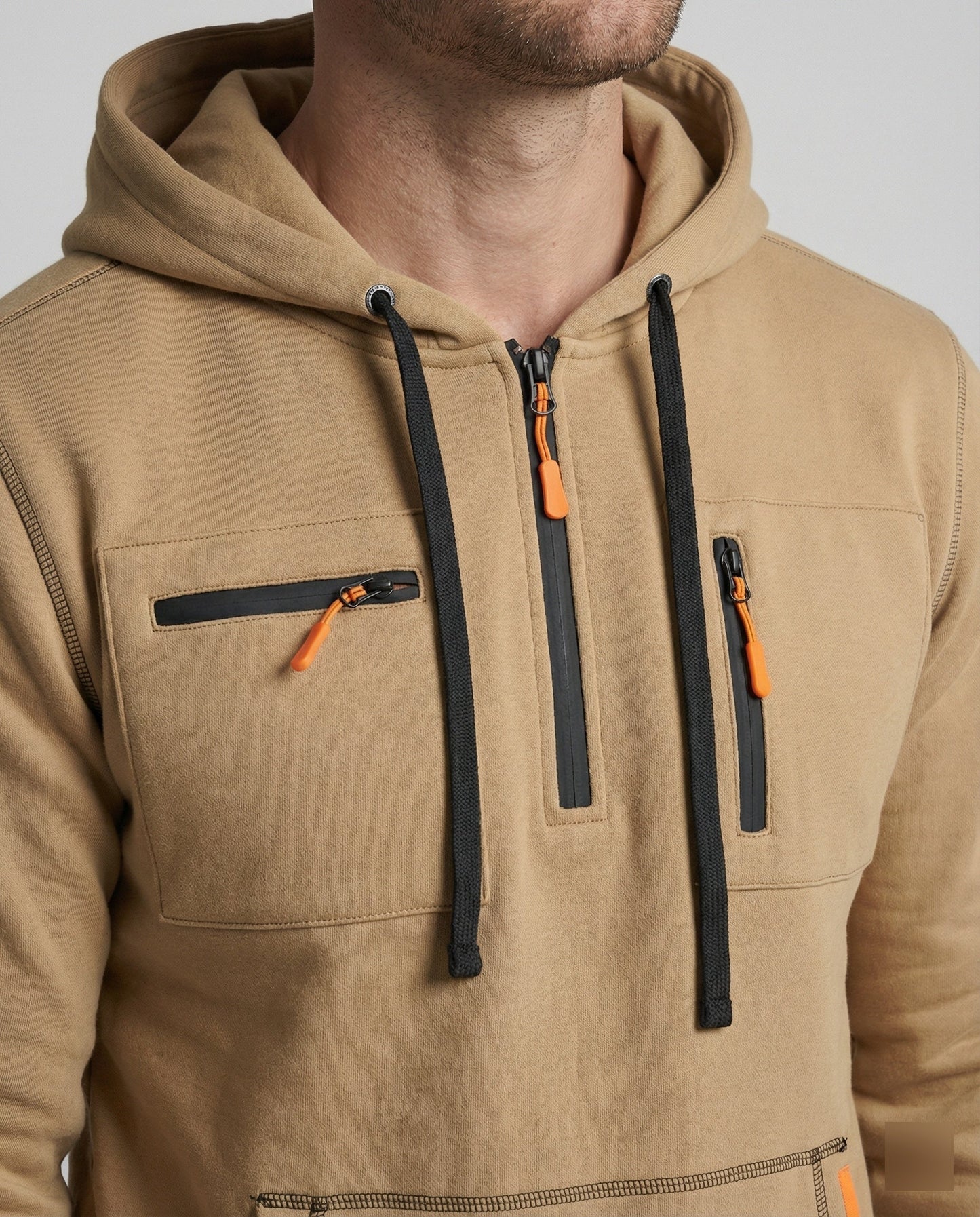 Herren Sportset Graue Hoodie Jogginghose Komfort