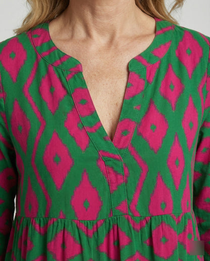 Damen Sommerkleid Leicht Blumenprint