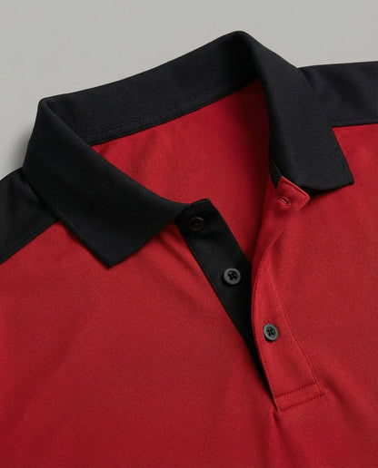 Herren Poloshirt Slimfit Kontrastkragen Modern