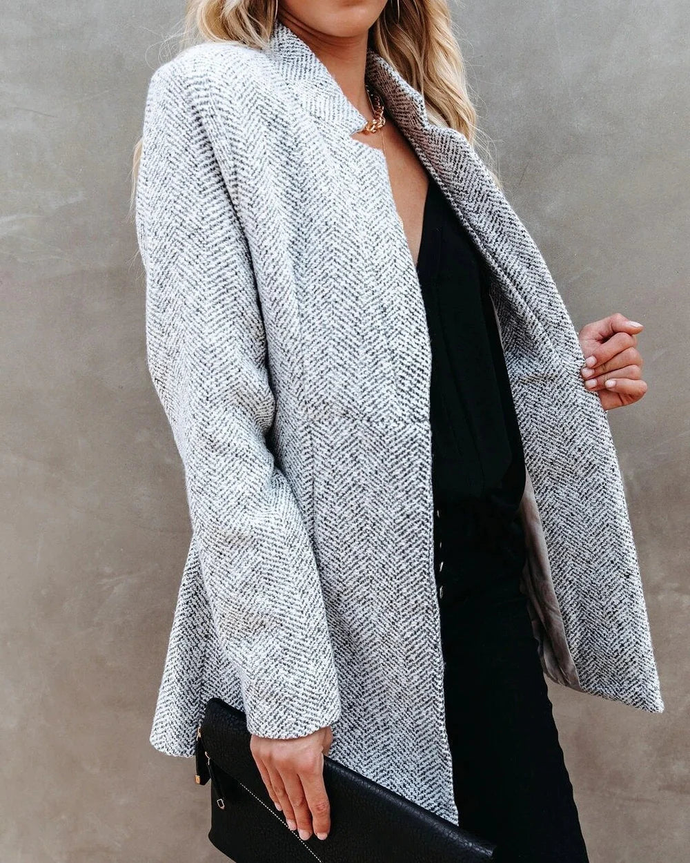 Damen Tweedjacke Stilvoll Komfortabel Elegant
