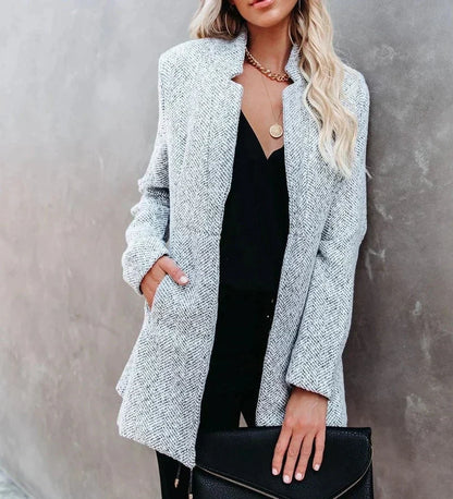 Damen Tweedjacke Stilvoll Komfortabel Elegant