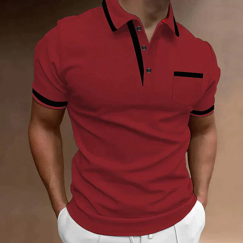 Herren Polo-Shirt Klassisch Slim-Fit