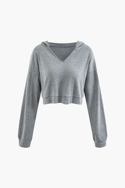 Damen Hoodie Midi Kleid Set Zweiteiler Lässig