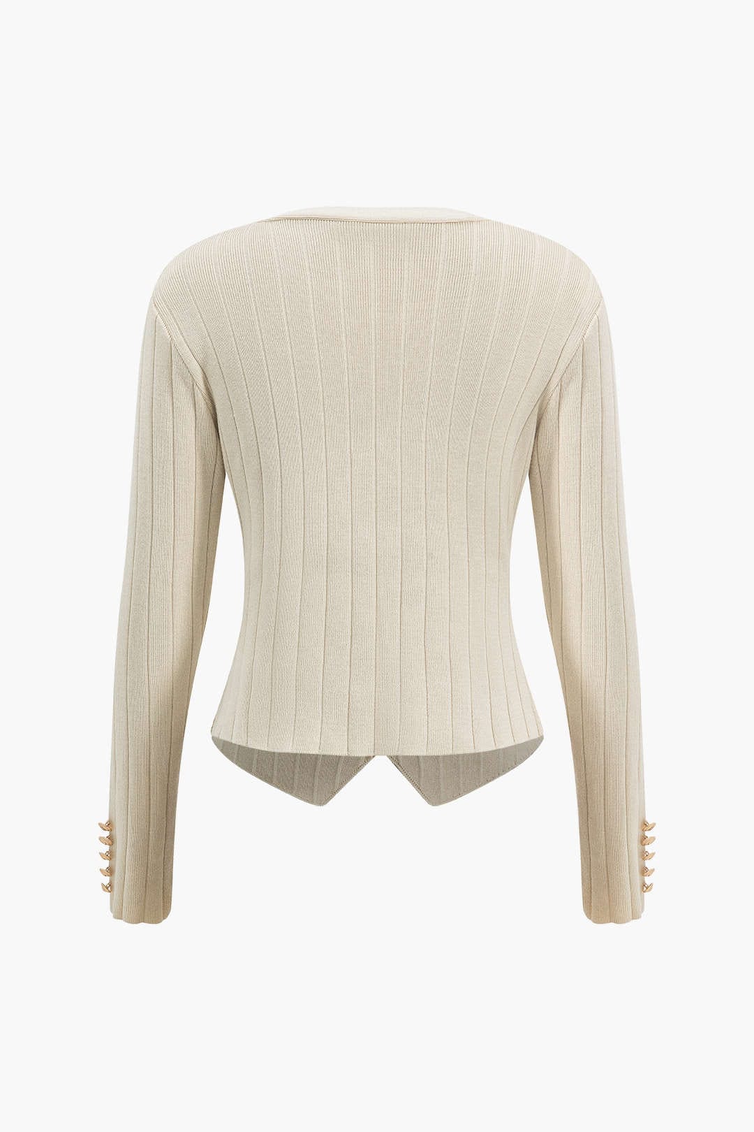 Damen Strickanzug Blazer Weste Midirock