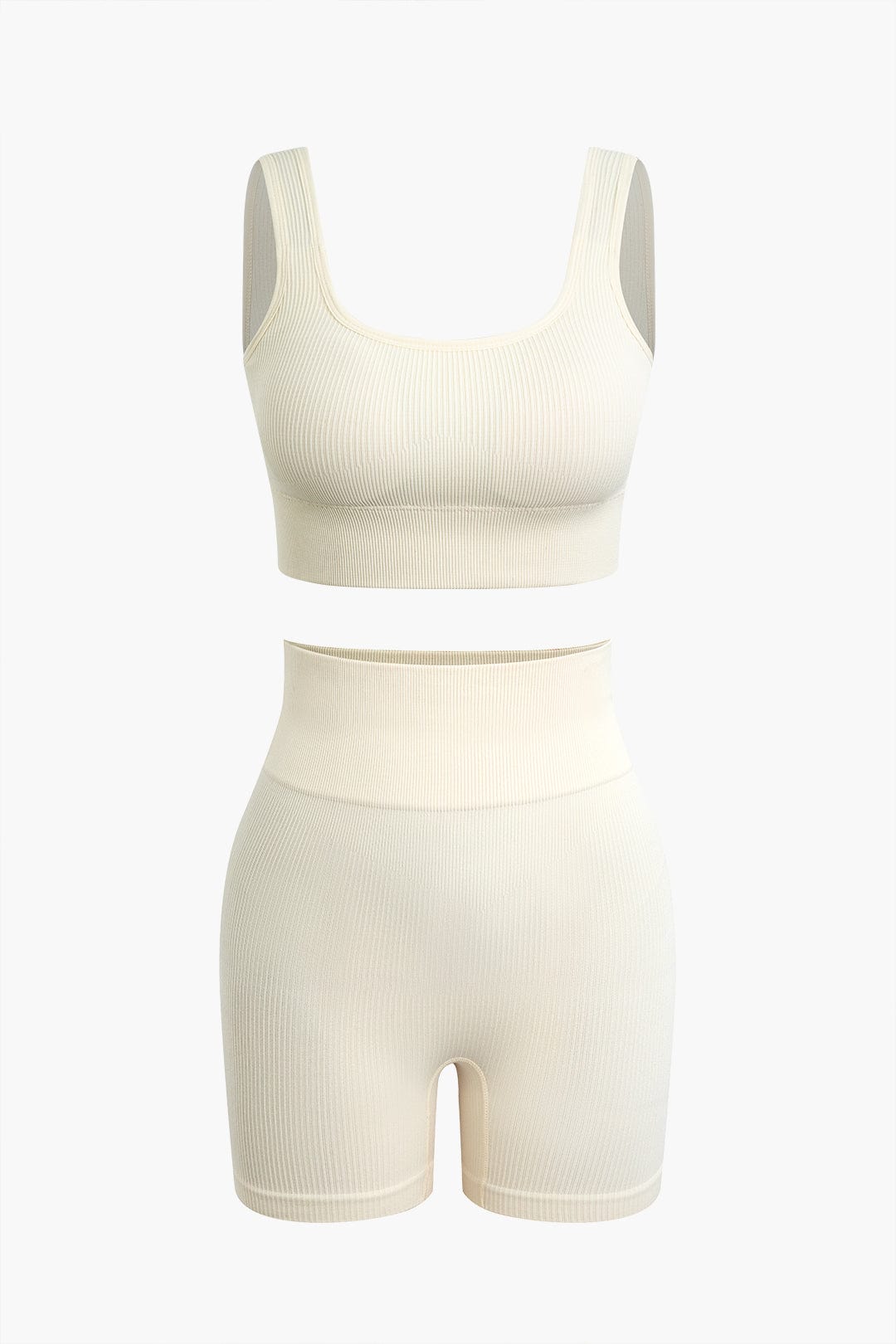 Damen Sport-Set Nahtloses Crop- Yoga-Shorts - Norvielle