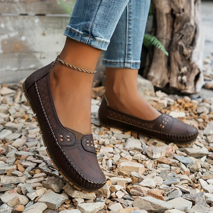 Damen Orthopädische Schuhe Bequem Slip-On Komfort