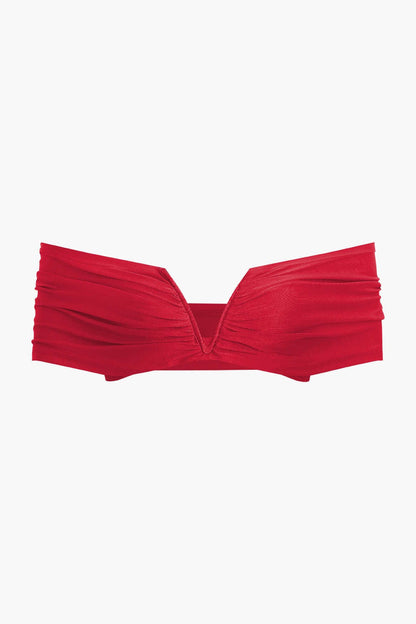 Damen Off-Shoulder-Set Drapierung Elegantes Oberteil