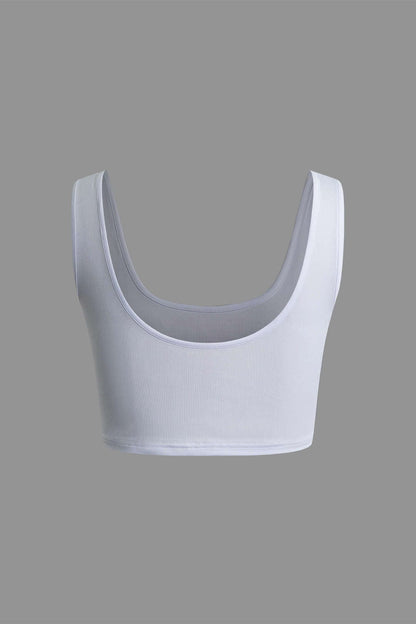 Damen Zweiteiler Set Crop Maxirock