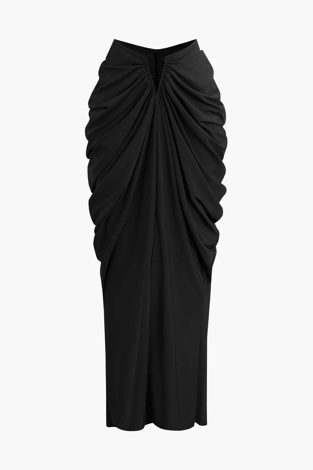 Damen Off-Shoulder-Set Drapierung Elegantes Oberteil