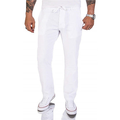 Herrenhose Bequem Baumwolle Einfarbig
