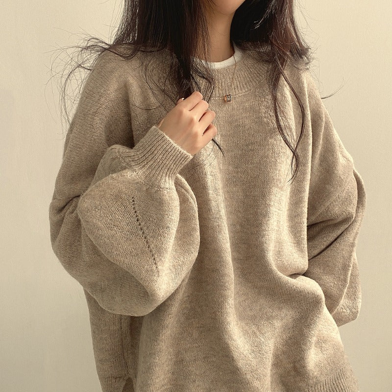 Damen Oversized Pullover Großgröße Weich - Norvielle