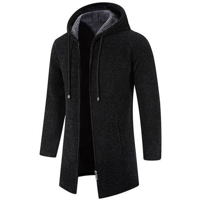 Herren Langmantel Warm Wasserabweisend Kapuze - Norvielle