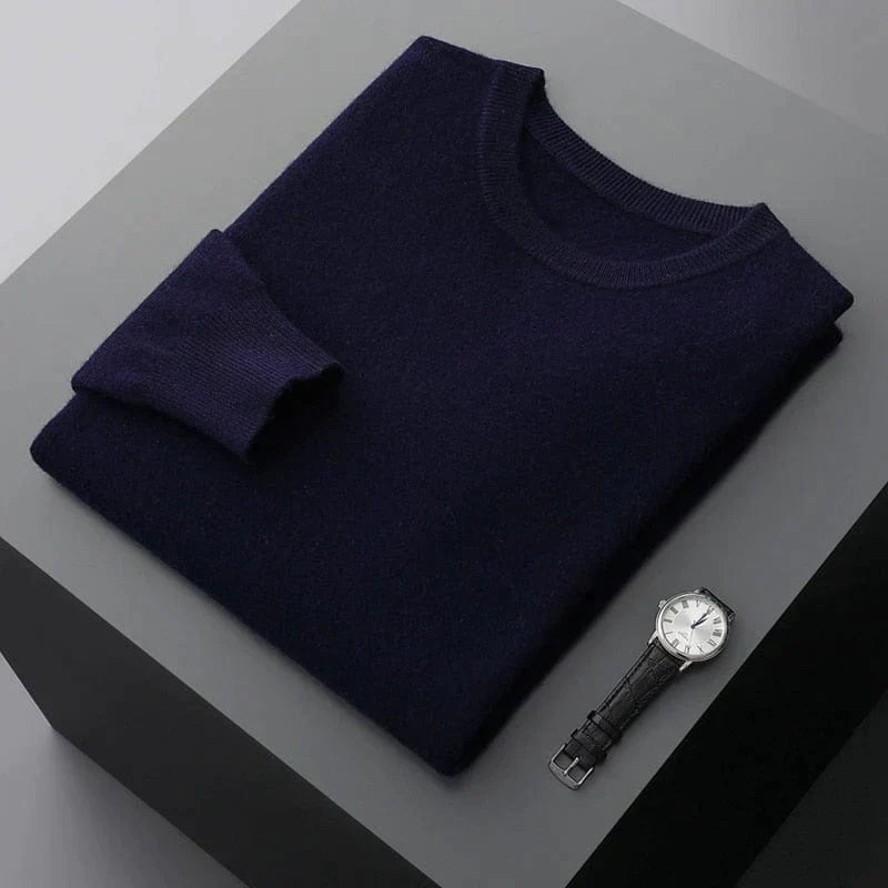 Herren Pullover Klassisch Rundhals Elegantes Design