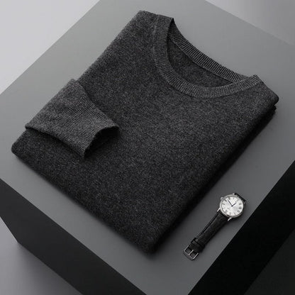 Herren Pullover Klassisch Rundhals Elegantes Design