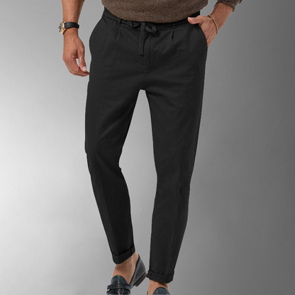 Herren Slim-Fit Cordhose mit Kordelzug