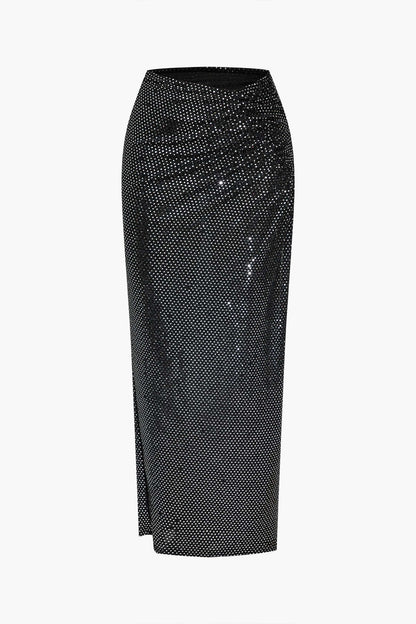 Damen Abendkleid Zweiteiler Set Elegantes