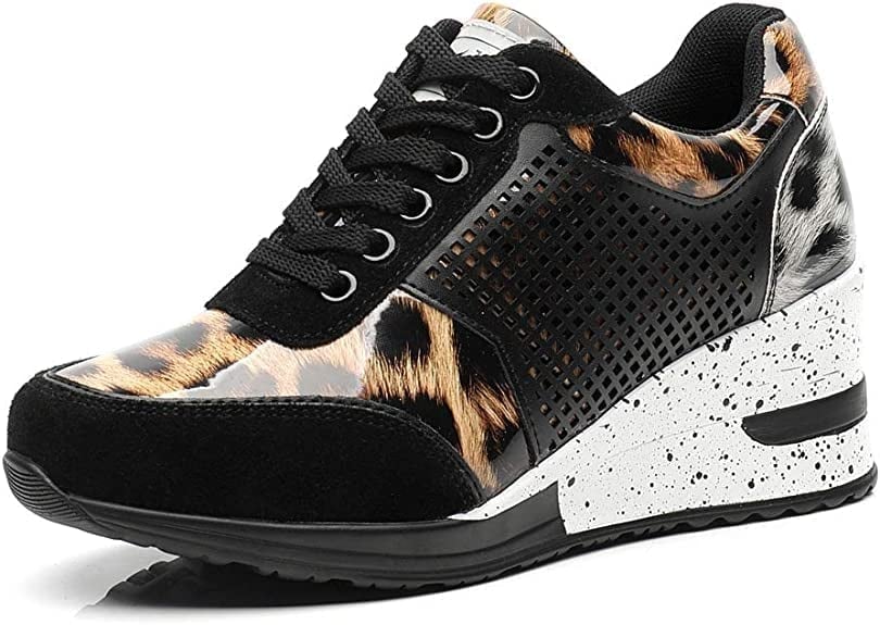 Damen Sneaker Keilabsatz Orthopädisch Bequem