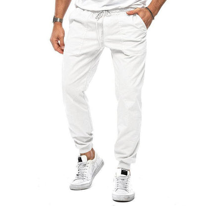 Herren Freizeithose Einfarbig Komfortabel Baumwolle