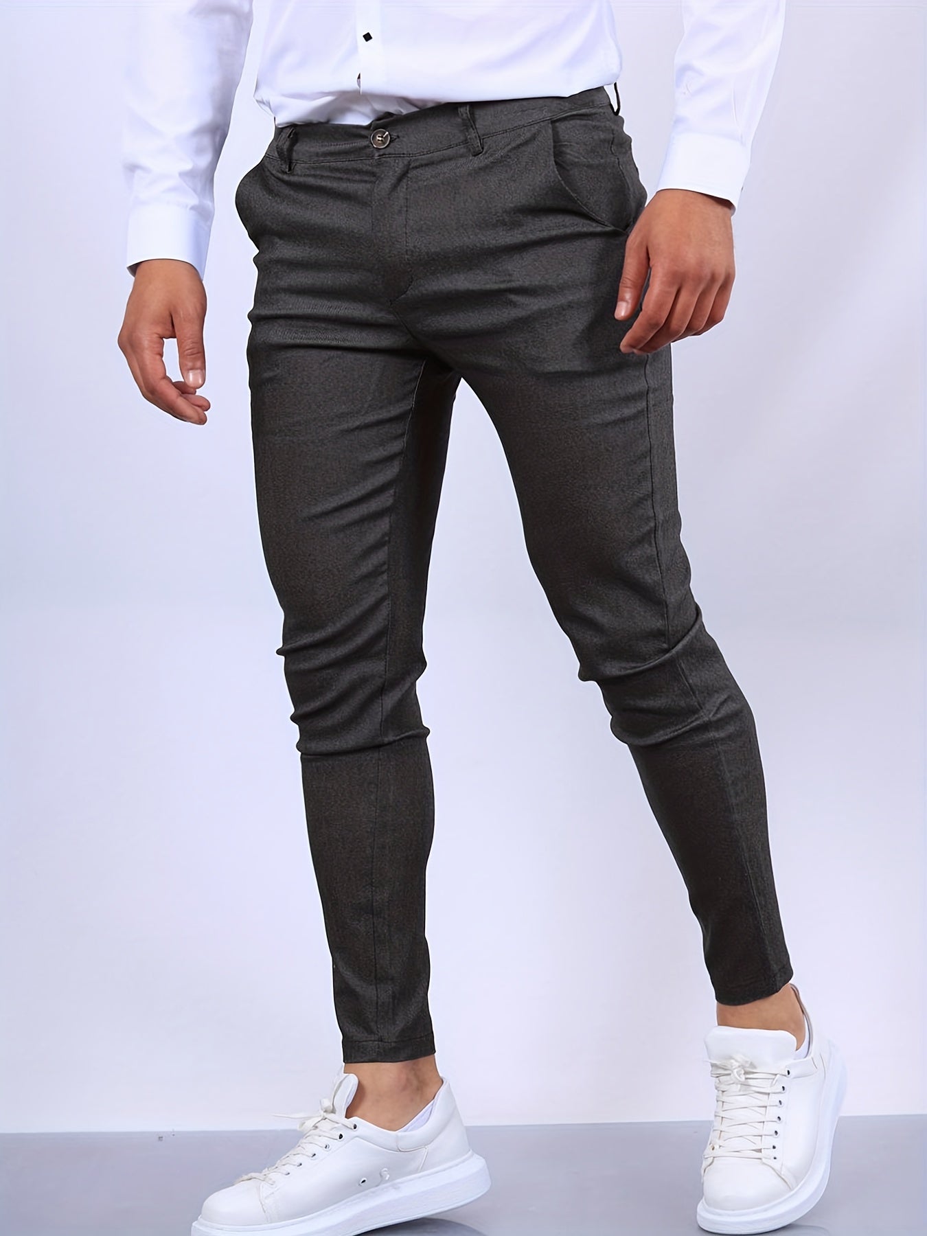 Herren Businesshosen Slim Fit Elegant