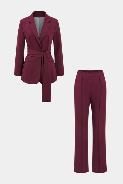 Damen Blazer-Hose-Set Elegant Zweiteiler