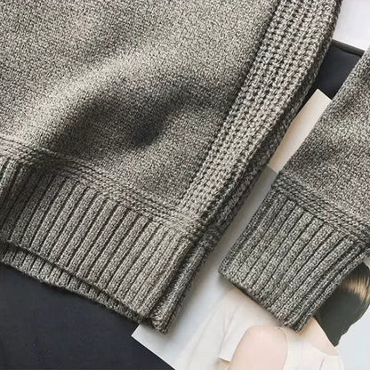 Gestrickter Damen Winterpullover Warm aus Wolle