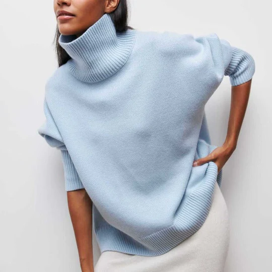Damen Winter Rollkragenpullover Warm Oversized - Norvielle