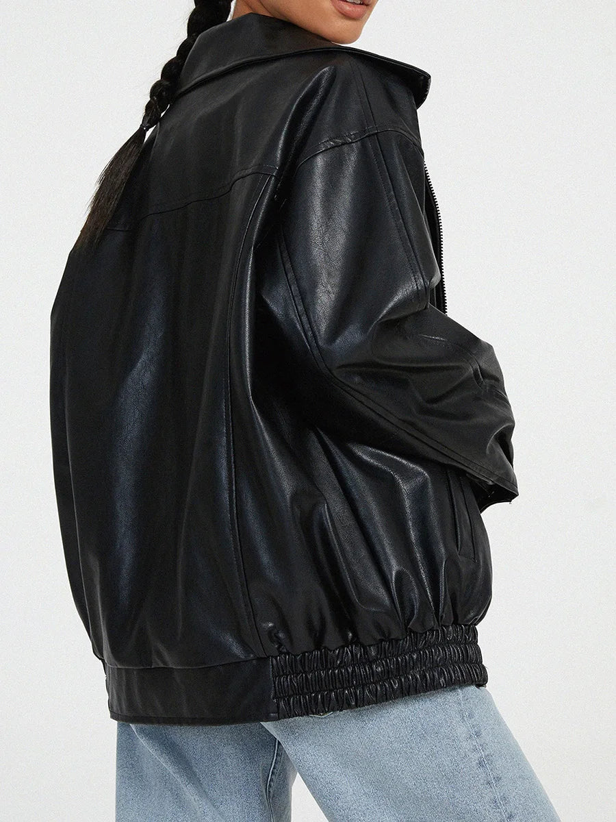 Damen Lederjacke Modisch