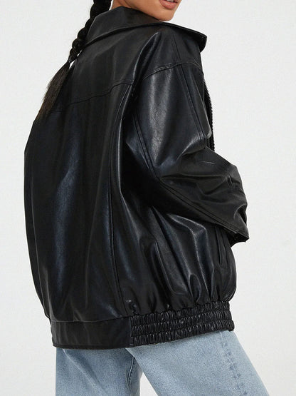 Damen Lederjacke Modisch