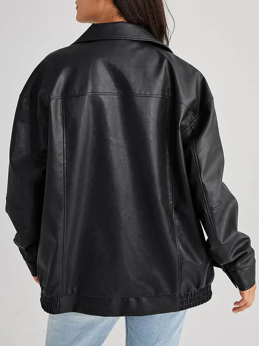 Damen Lederjacke Modisch