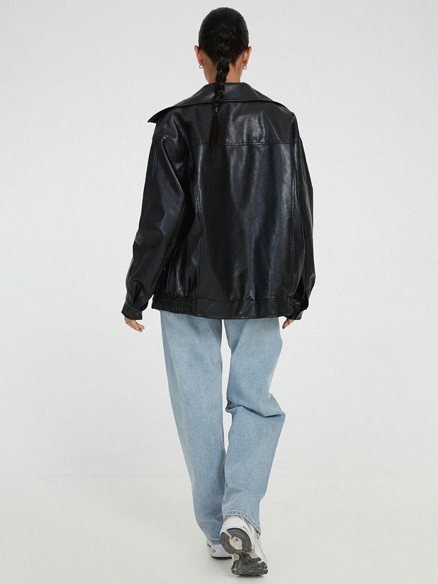 Damen Lederjacke Modisch