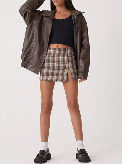 Damen Lederjacke Modisch