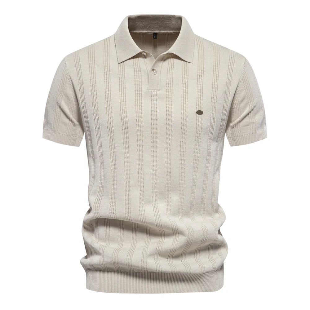 Herren Poloshirt Streifenmuster Baumwolle Modern - Norvielle