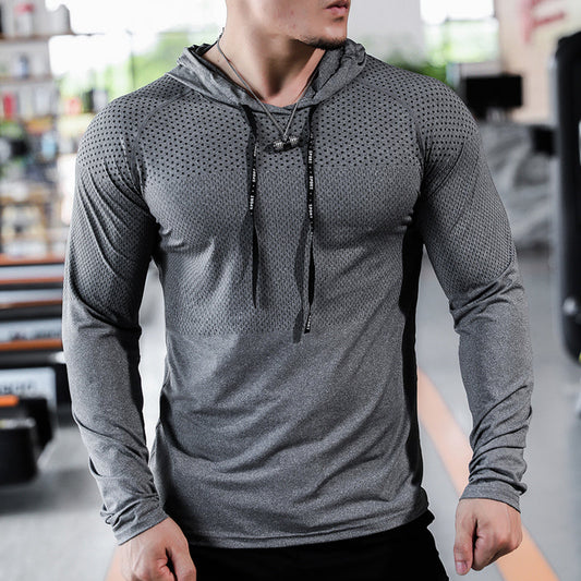 Herren Kapuzenpullover Atmungsaktives Material Sportlich Schwarz - Norvielle