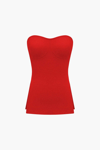 Damen Zweiteiler Set Bustier und Shorts