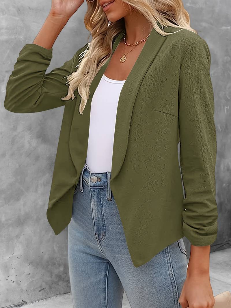 Damen Blazer Offene Vorderseite Modern