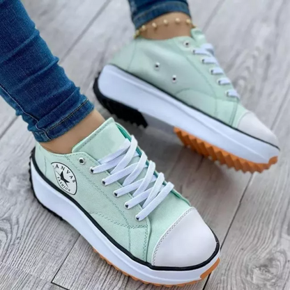 Orthopädische Laufschuhe Dicke Sohlen Schnürsenkel