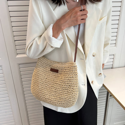 Damen Schultertasche Groß Leder