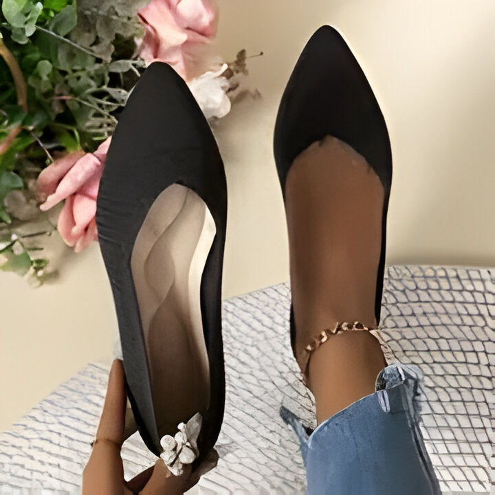 Damen Flache Schuhe Casual Spitze Zehen Knit Schuhe