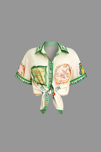 Damen Zweiteiler-Set Print-Design