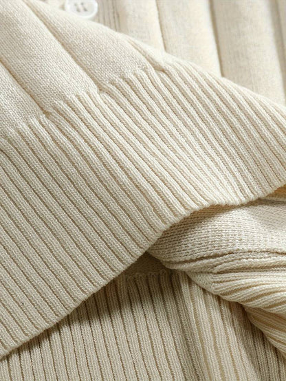 Elegantes Damen Strickhemd Kurzarm Baumwolle