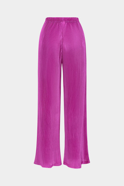 Elegantes Damen Zweiteiler Crop und weite Hose
