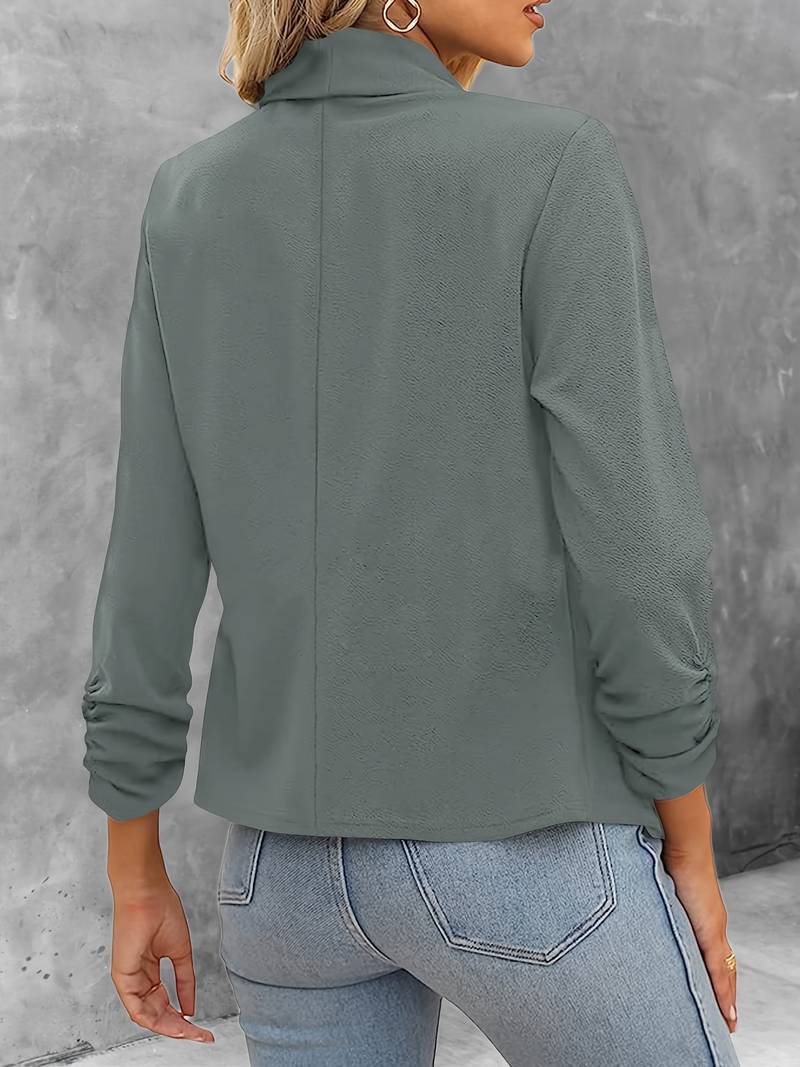 Damen Blazer Offene Vorderseite Modern
