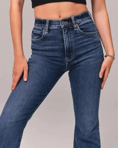Damen High Waist Jeans Slim Fit Stilvoll